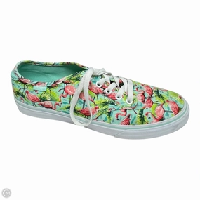Ergonomic Last Shoes Sneakers By Vans In Green & Pink, Size: 10