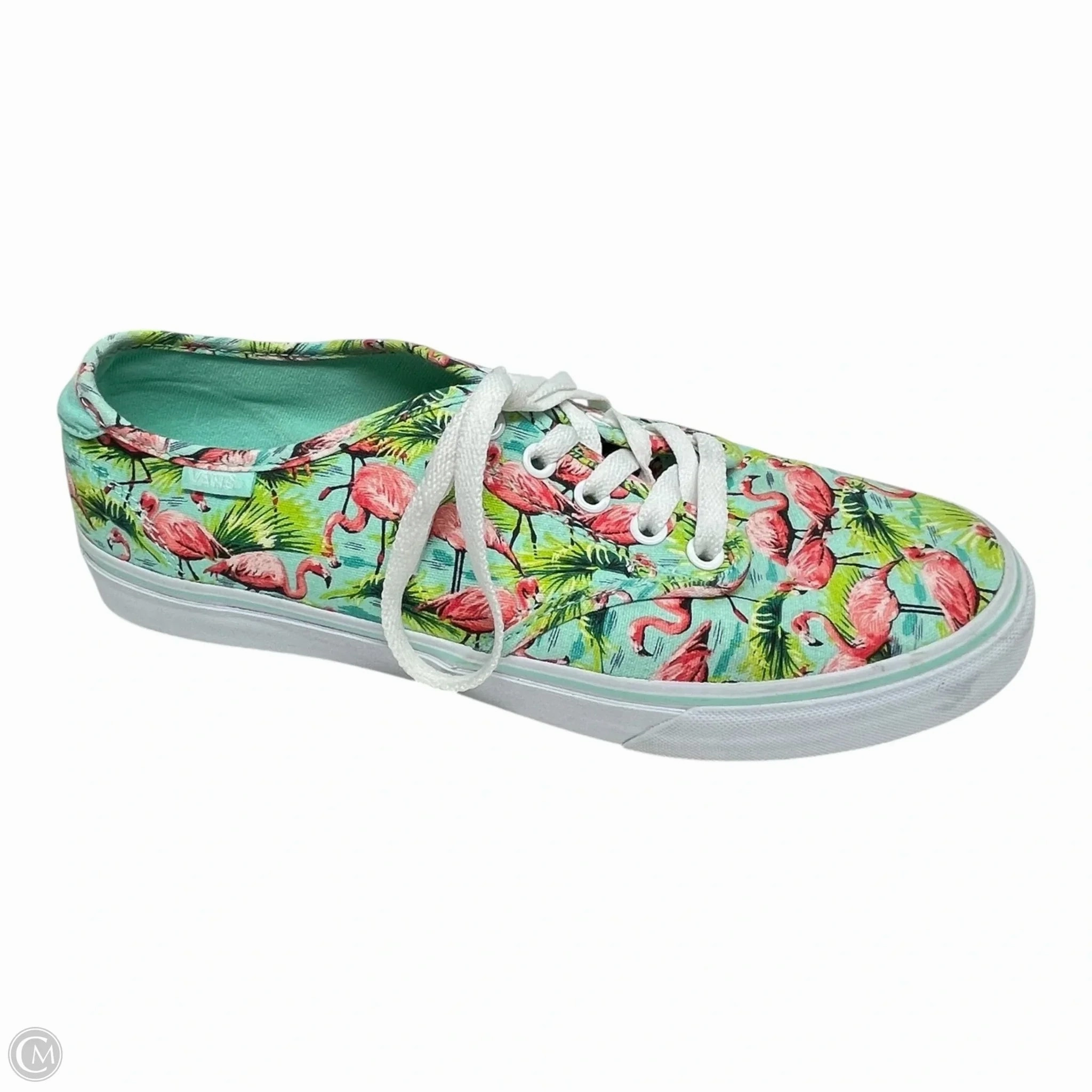 Ergonomic Last Shoes Sneakers By Vans In Green & Pink, Size: 10
