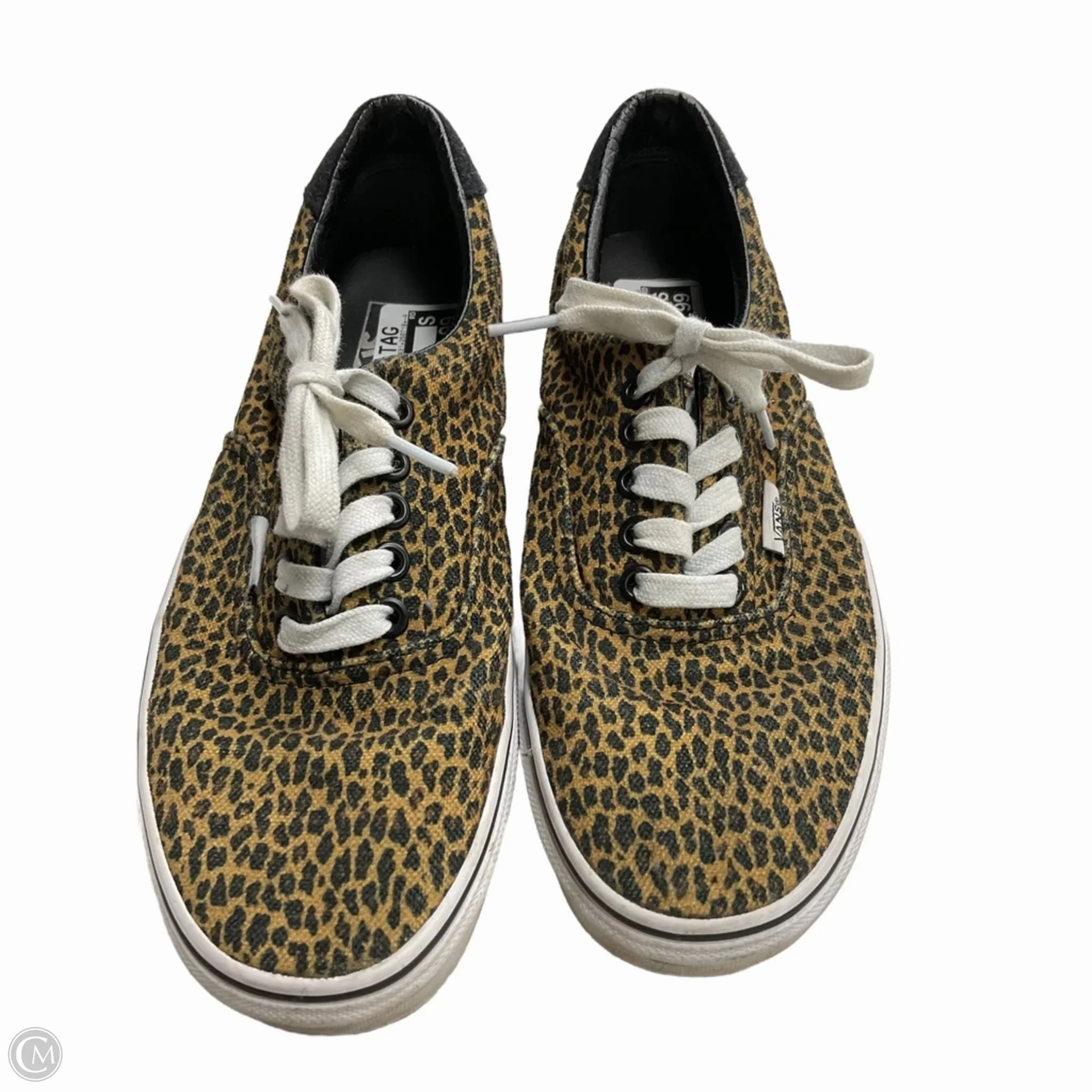 Low Collar Design Shoes Sneakers By Vans In Leopard Print, Size: 8.5