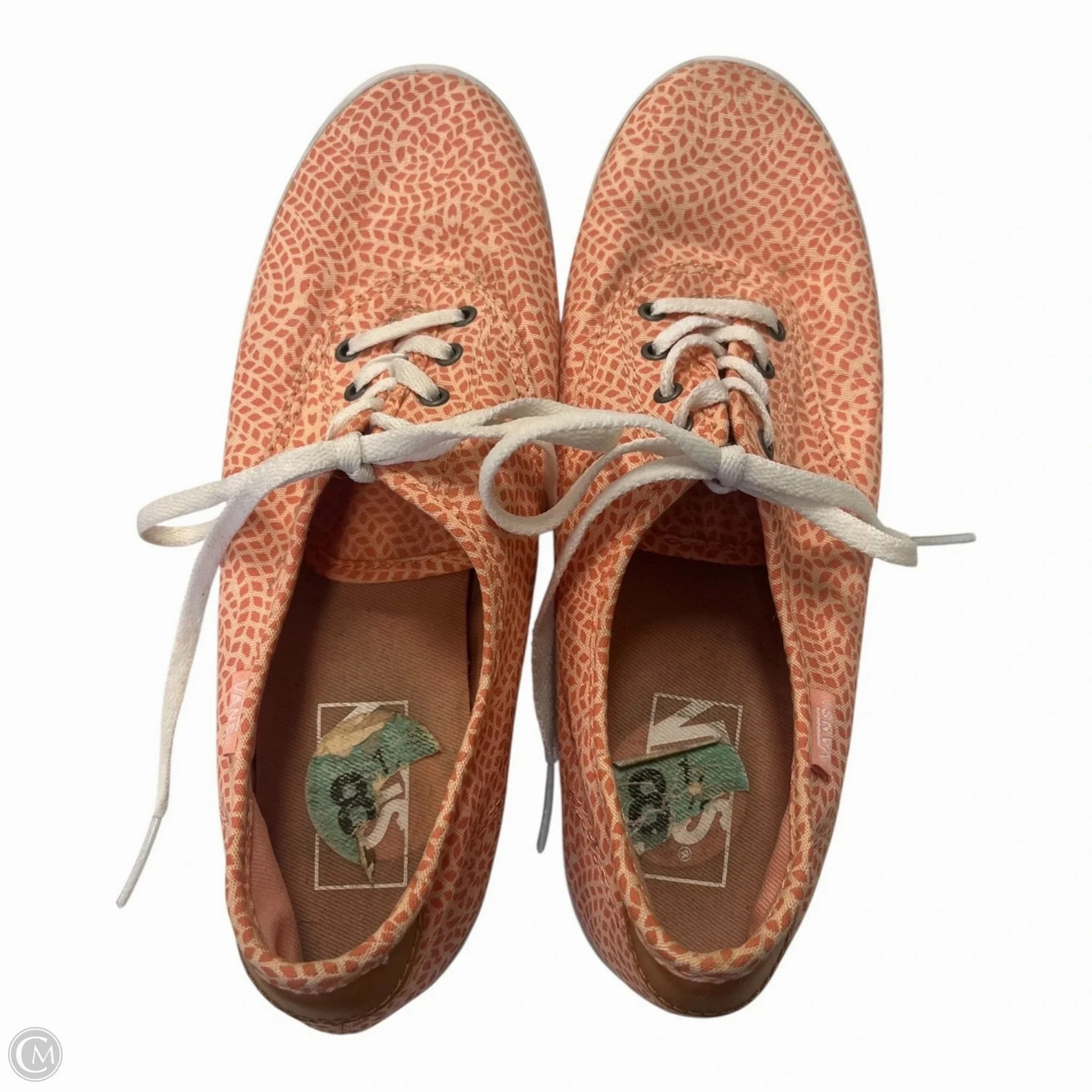 Performance Oriented Shoes Sneakers By Vans In Orange, Size: 8.5