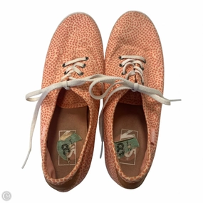 Performance Oriented Shoes Sneakers By Vans In Orange, Size: 8.5