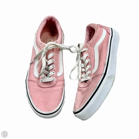 Shoes Sneakers By Vans In Pink & White, Size: 5 Abrasion Defense