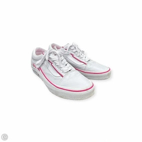 Comfortable Strapping Vibrant lining Shoes Sneakers By Vans In Pink & White, Size: 9