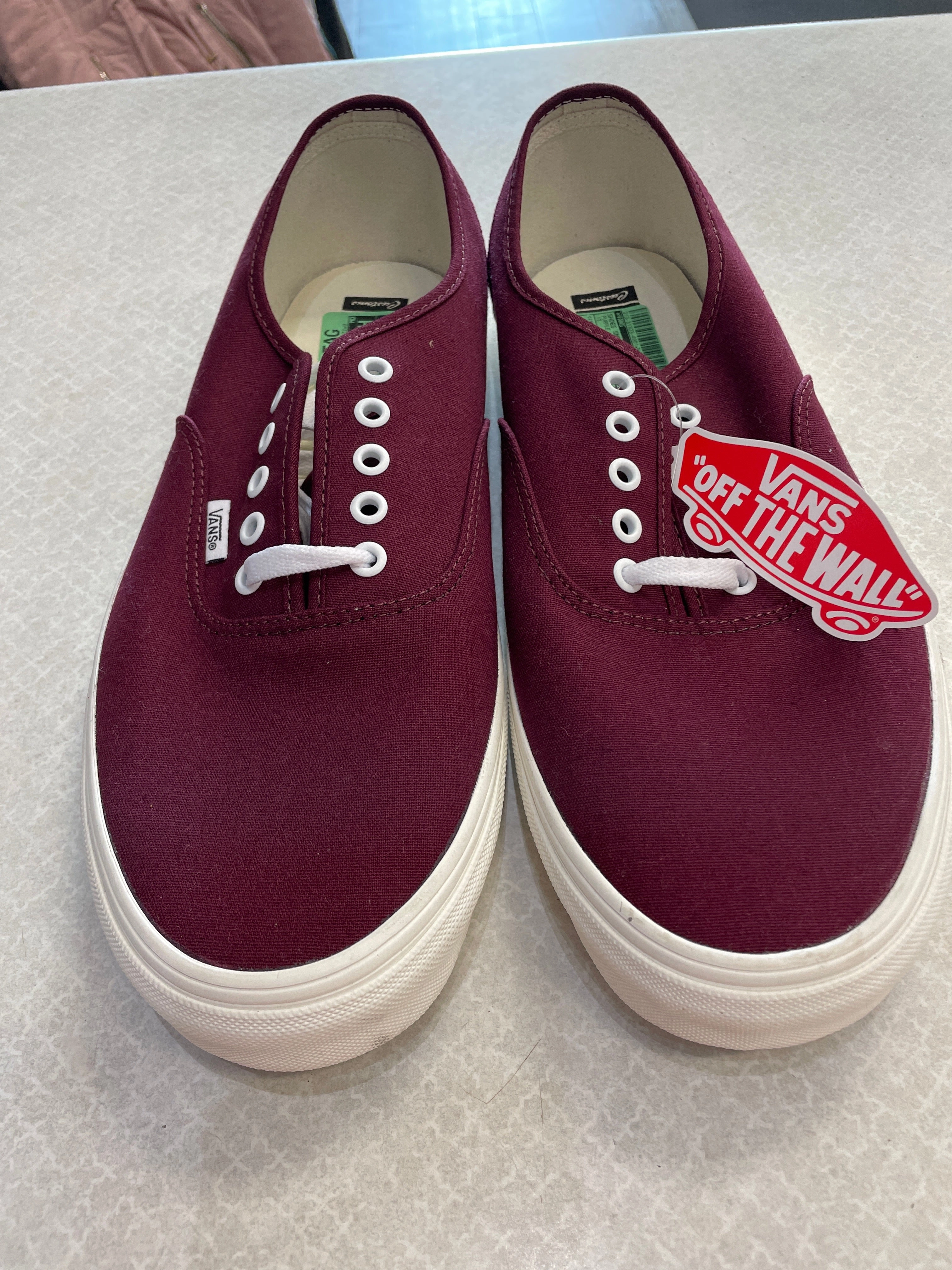 Shoes Sneakers By Vans In Purple & White, Size: 13 Low Profile anti slip grip
