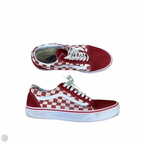 Woven Upper Technology Slim flair Shoes Sneakers By Vans In Red, Size: 8.5