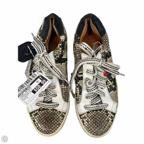 Breath Panel Thickened Collar Shoes Sneakers By Veronica Beard In Snakeskin Print, Size: 7