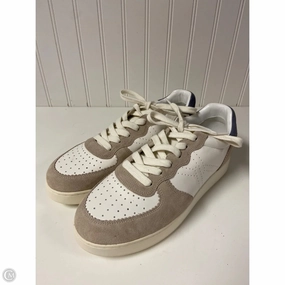 Shoes Sneakers By Veronica Beard In Tan & White, Size: 10.5 Smooth Texture Outfit Match