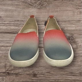 Eco Friendly Dyeing Padded Edge Shoes Sneakers By Vince Camuto In Green & Orange, Size: 5