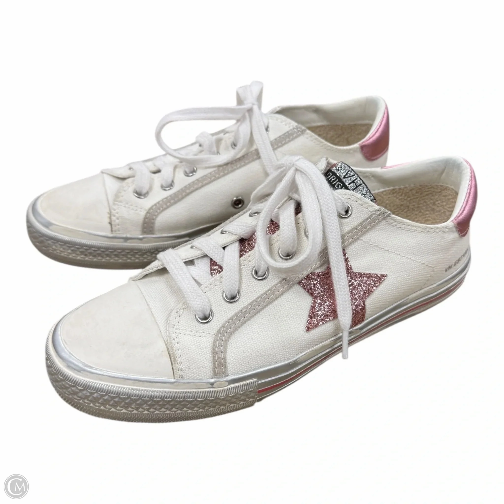 Shoes Sneakers By Vintage Havana In Pink & White, Size: 8 Sneaker Fashion Breathable Insoles