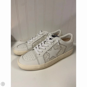 Basic Neutral Laser Cut Ventilation Shoes Sneakers By Vintage Havana In White, Size: 10