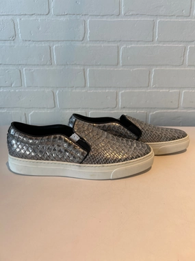 Shoes Sneakers By zcd montreal In Grey & White, Size: 10.5 Zoned Cushioning Orthotic Compatible Footbed