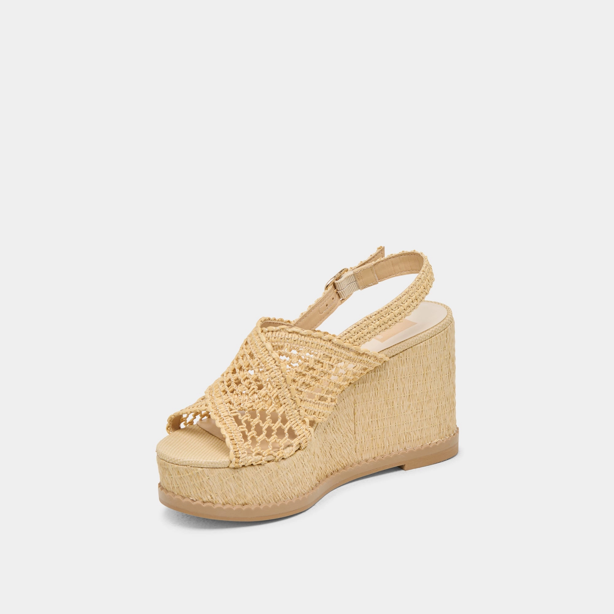 Comfort Plus DEXLER WEDGES LT NATURAL WOVEN RAFFIA