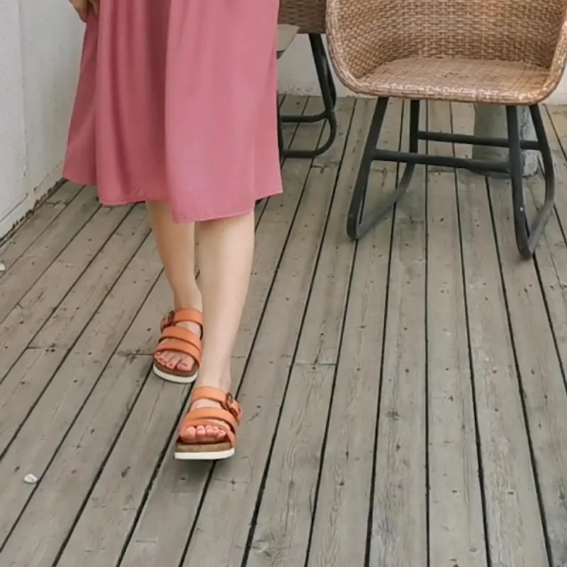 SIKETU | Women's Platform Cork Slide Sandals