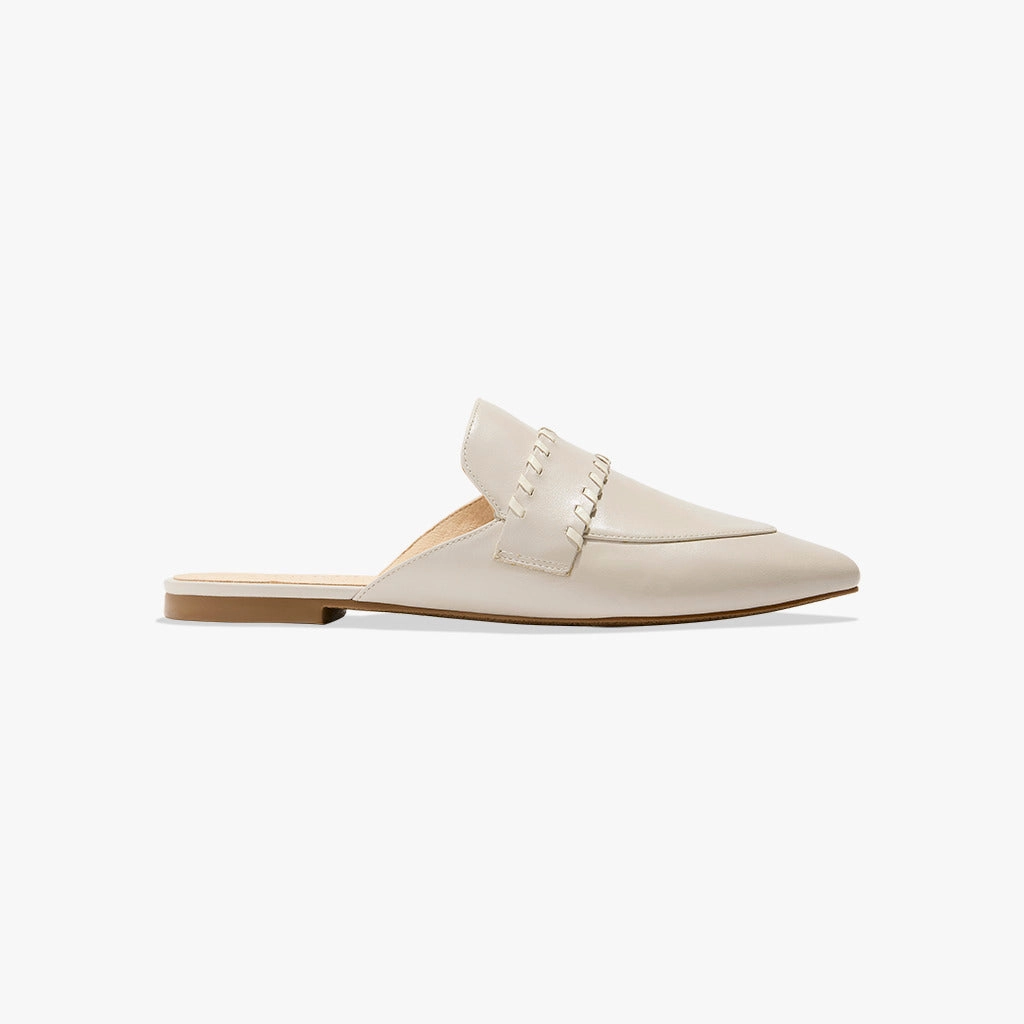 Beacon Leather Stitch Flat Mule Sport Step