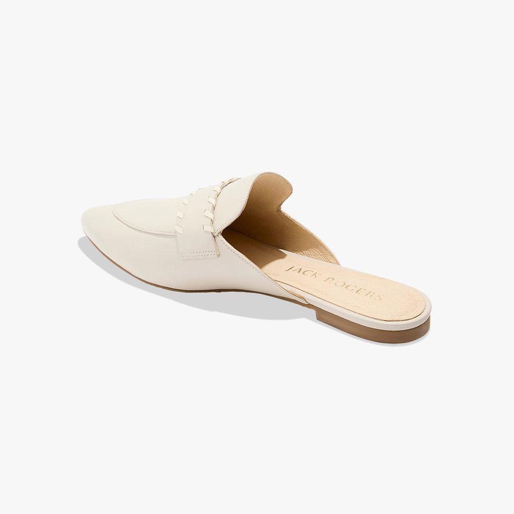 Press Mood Beacon Leather Stitch Flat Mule