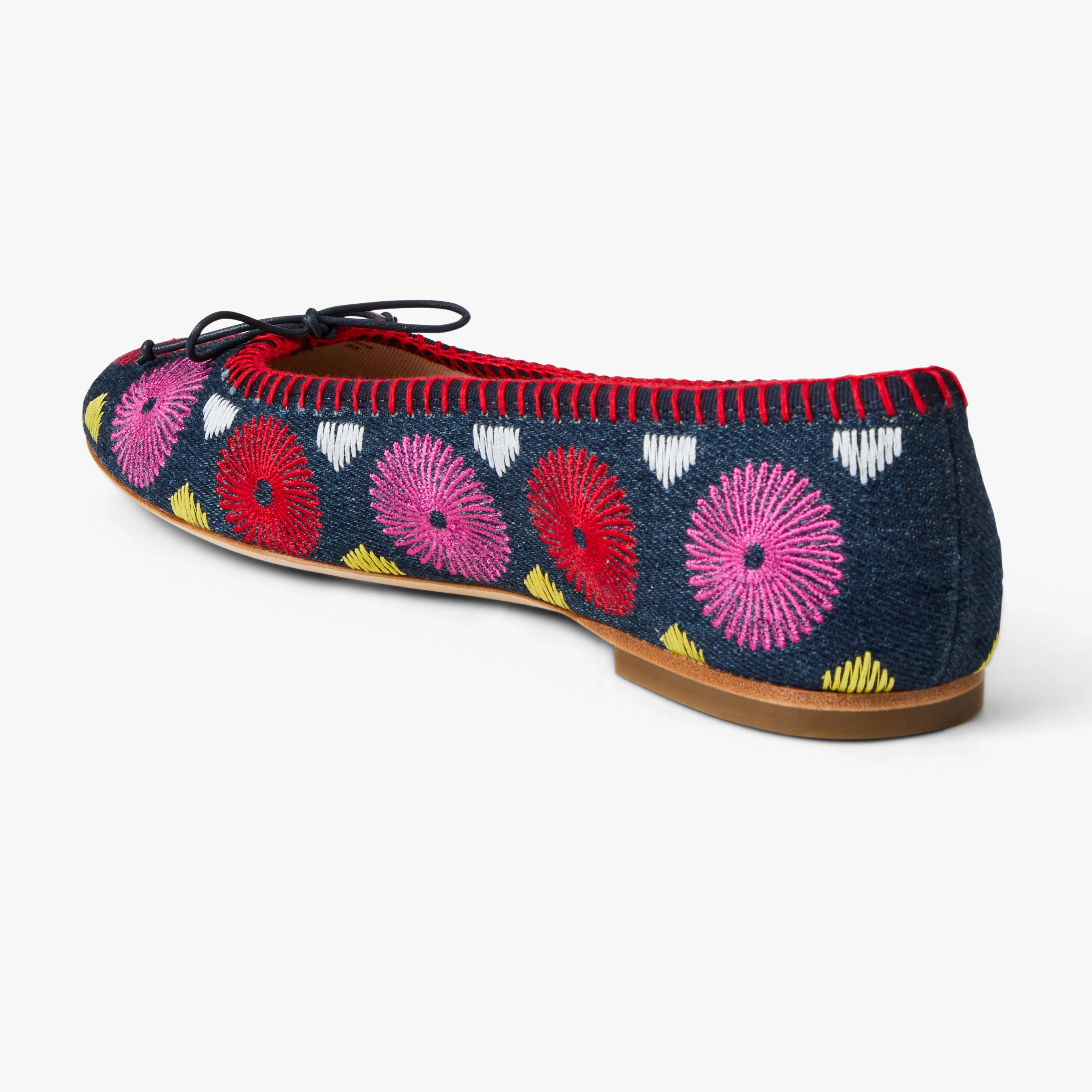 Bettie Fabric Ballet Flat Field Play Charity Step