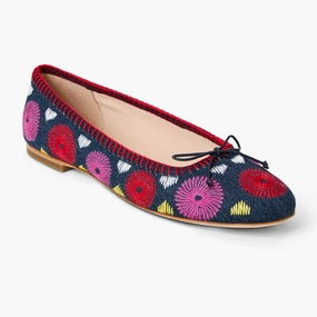 Island Glow Fashionable Touch Bettie Fabric Ballet Flat