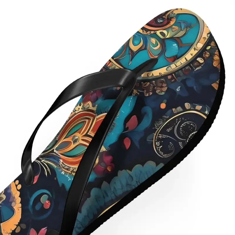 Sizzle in Pink Paisley Pattern Unisex Flip Flops