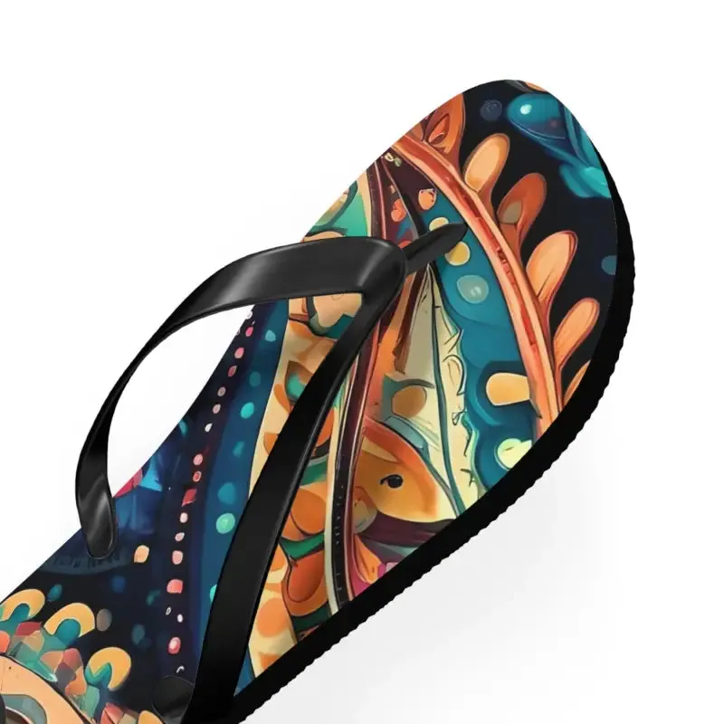 Sizzle in Pink Paisley Unisex Flip Flops