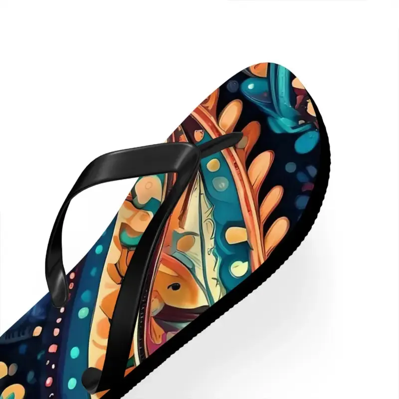 Sizzle in Pink Paisley Unisex Flip Flops