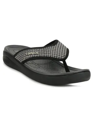 SL-406 Black Men's Flip Flops