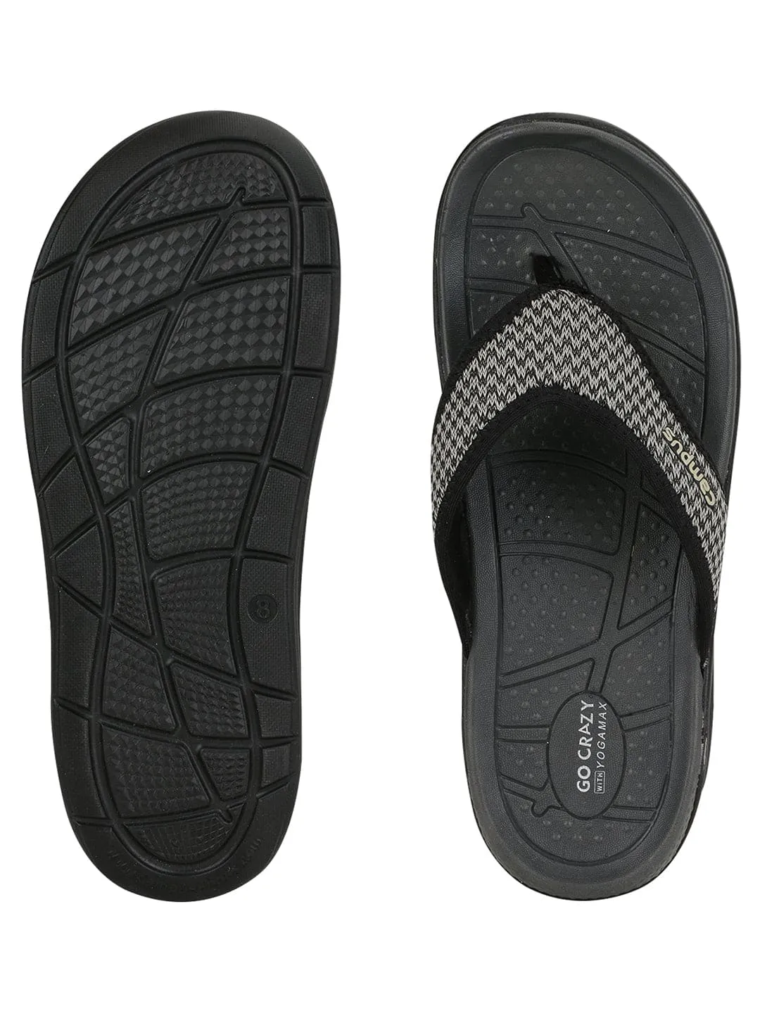 SL-406 Black Men's Flip Flops