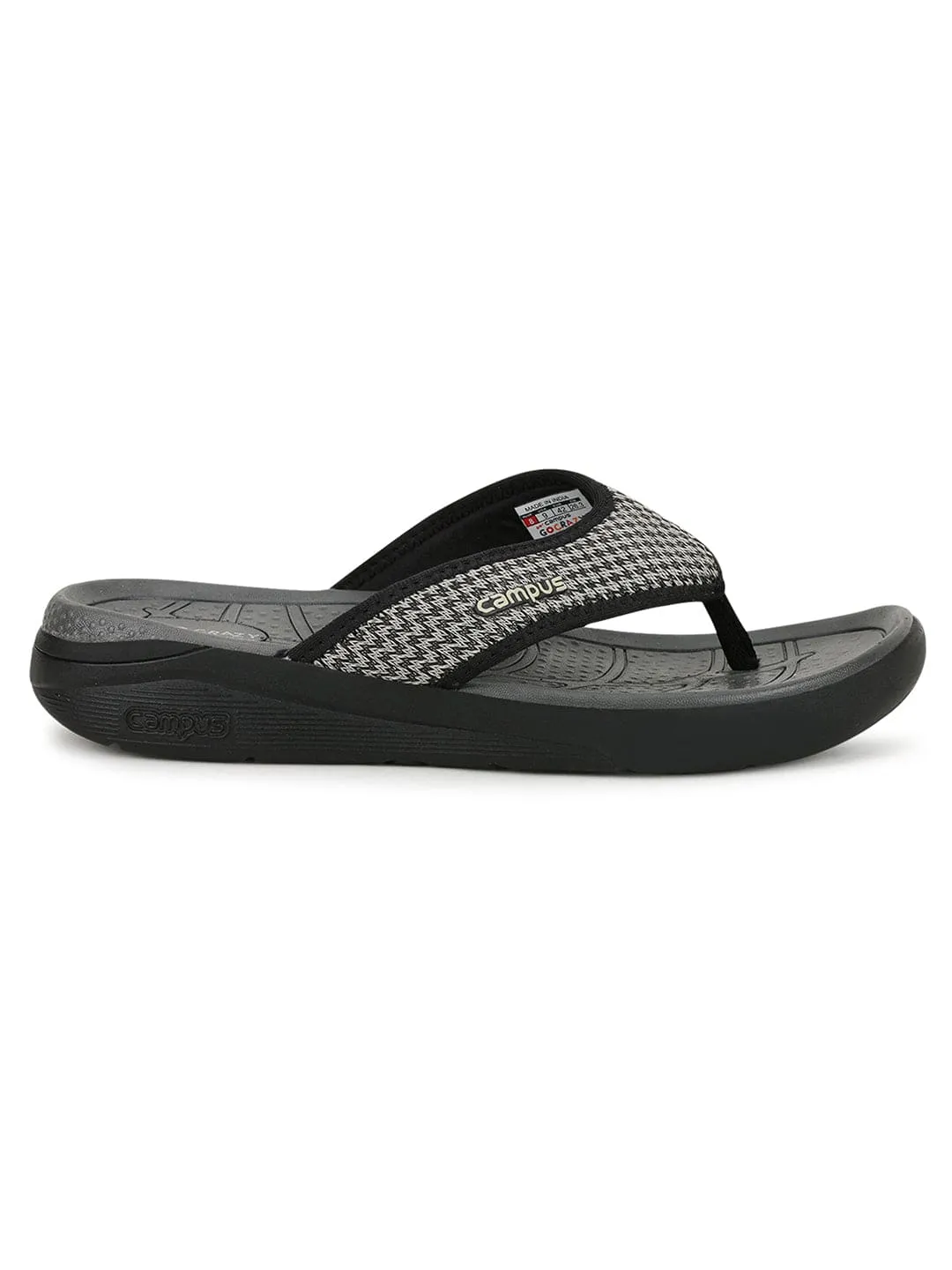 SL-406 Black Men's Flip Flops
