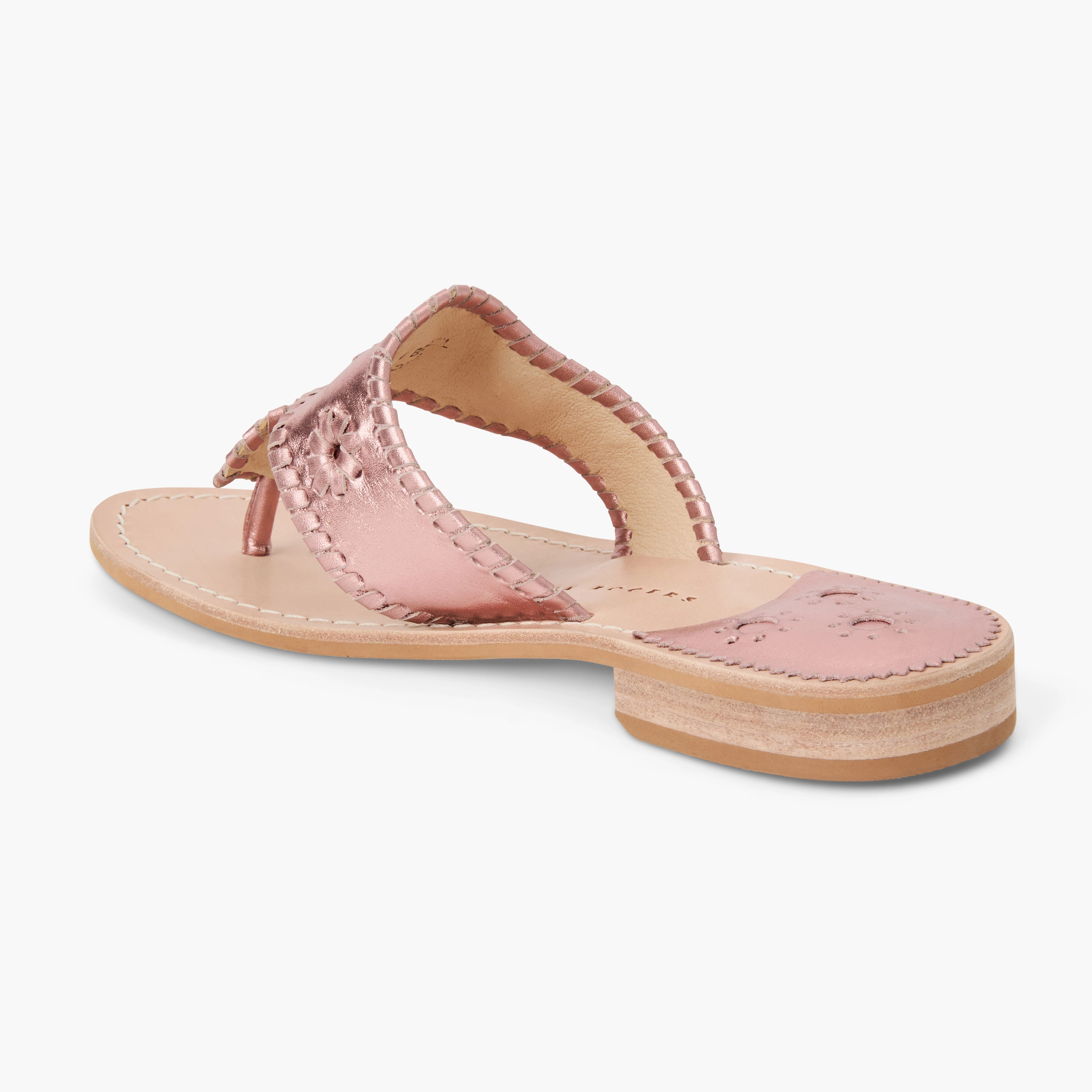 Quick Move Outdoor Essential Jacks Metallic Leather Flat Sandal