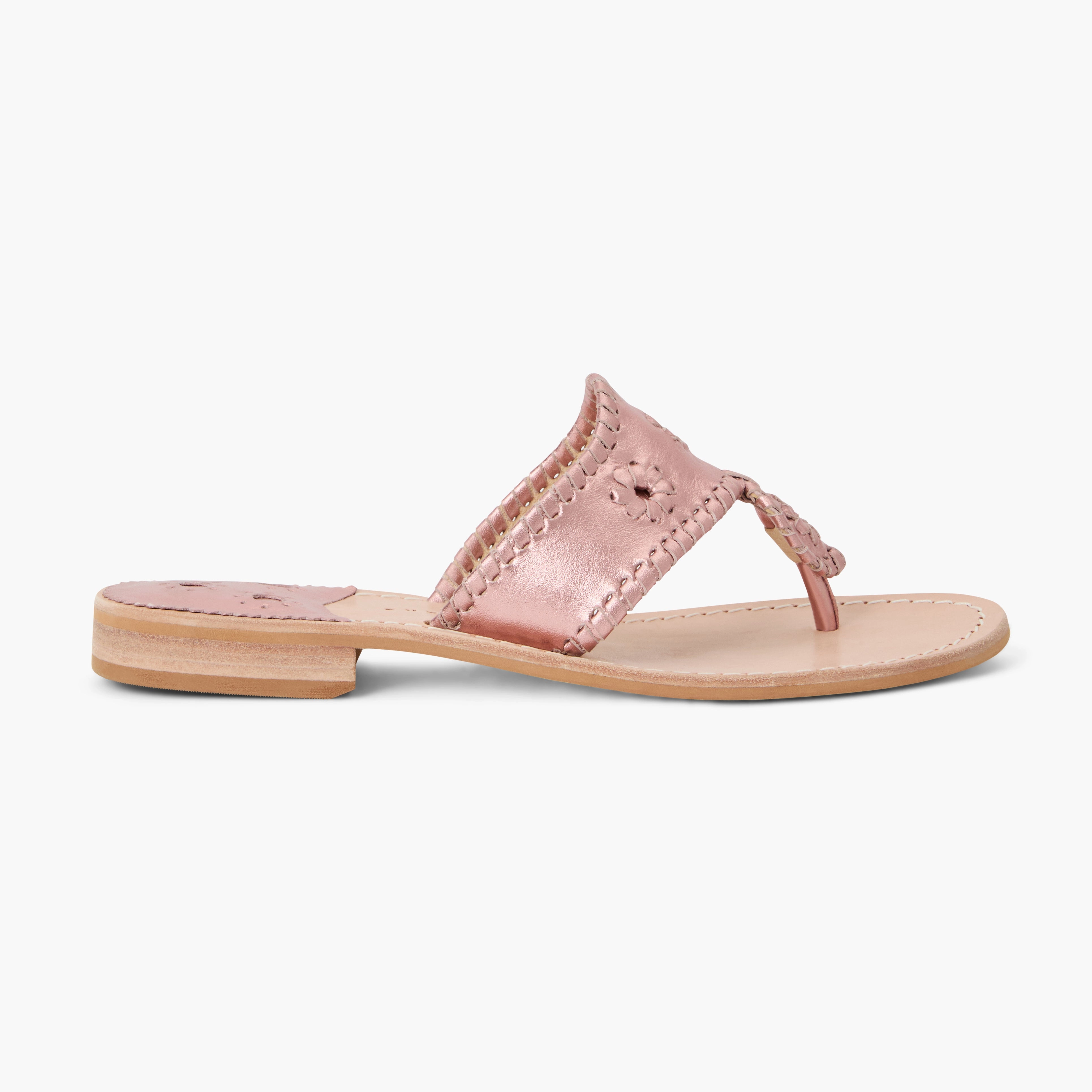day trip Jacks Metallic Leather Flat Sandal