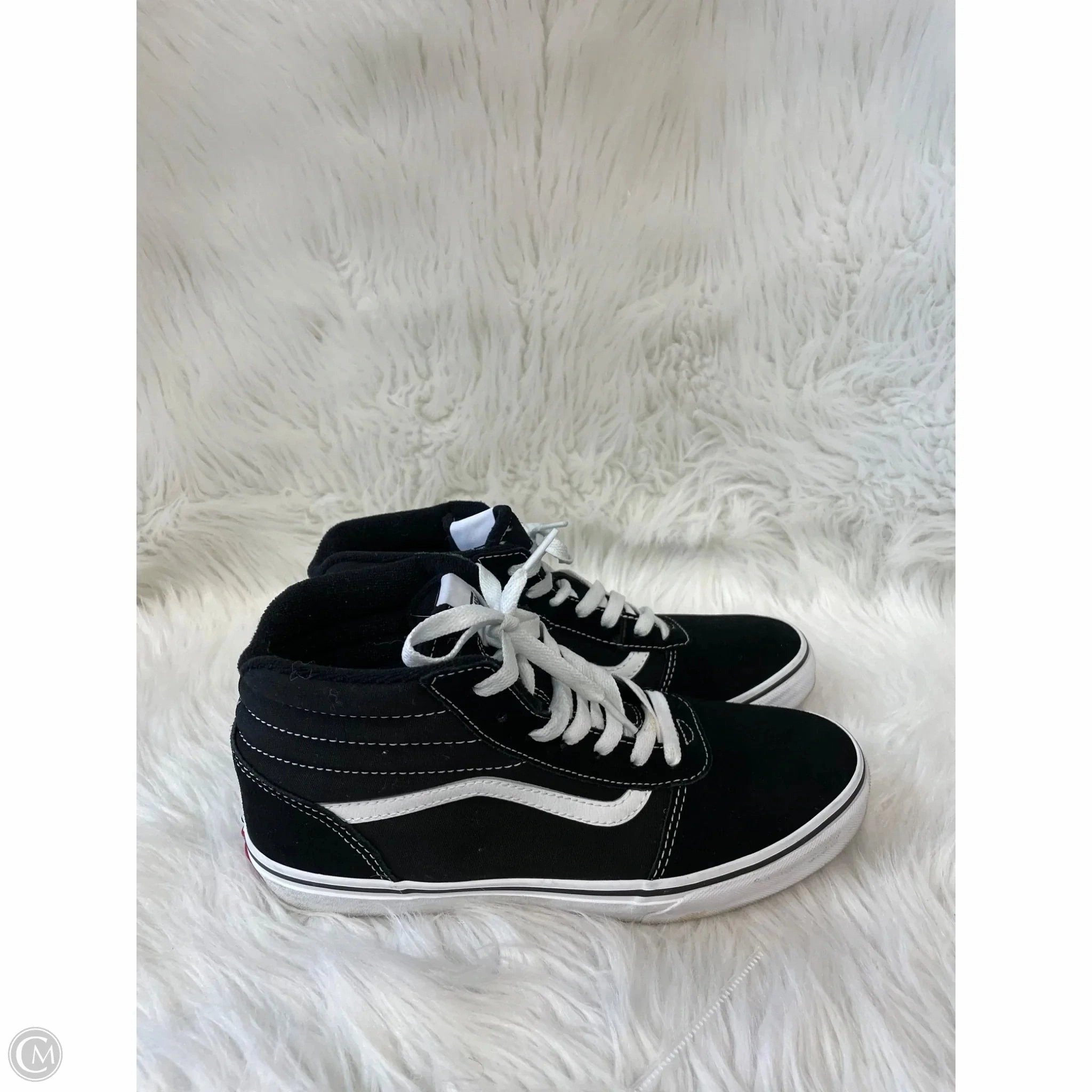 Shoes Sneakers By Vans In Black & White, Size: 7 Thermoplastic Unit