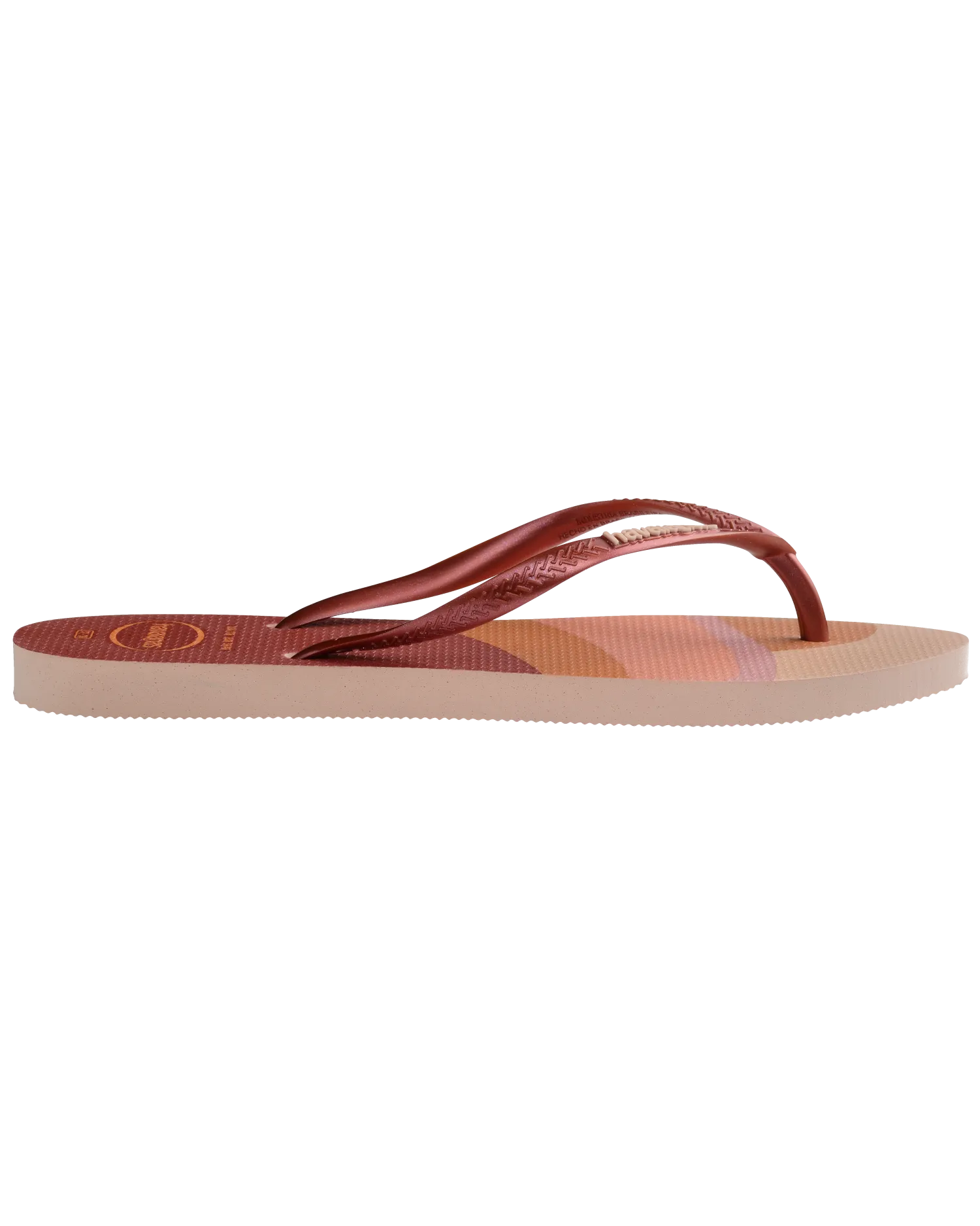 Slim Palette Glow Flip Flops in Ballet Rose