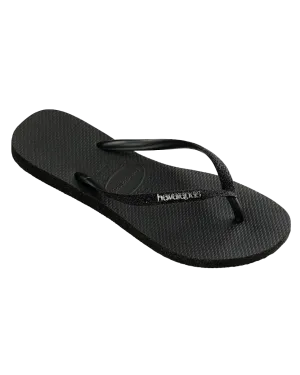 Slim Sparkle II Flip Flops in Black