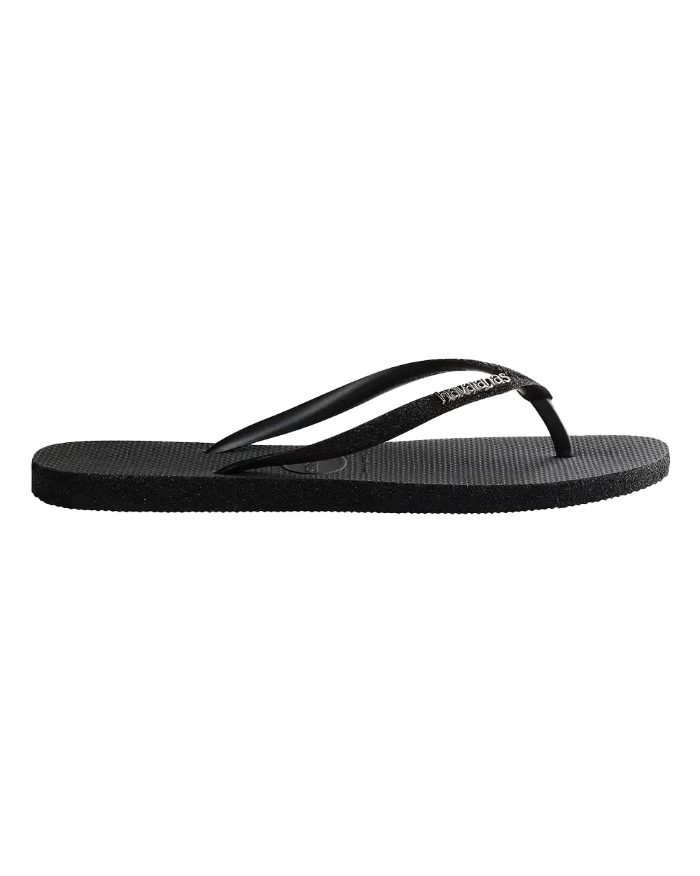 Slim Sparkle II Flip Flops in Black