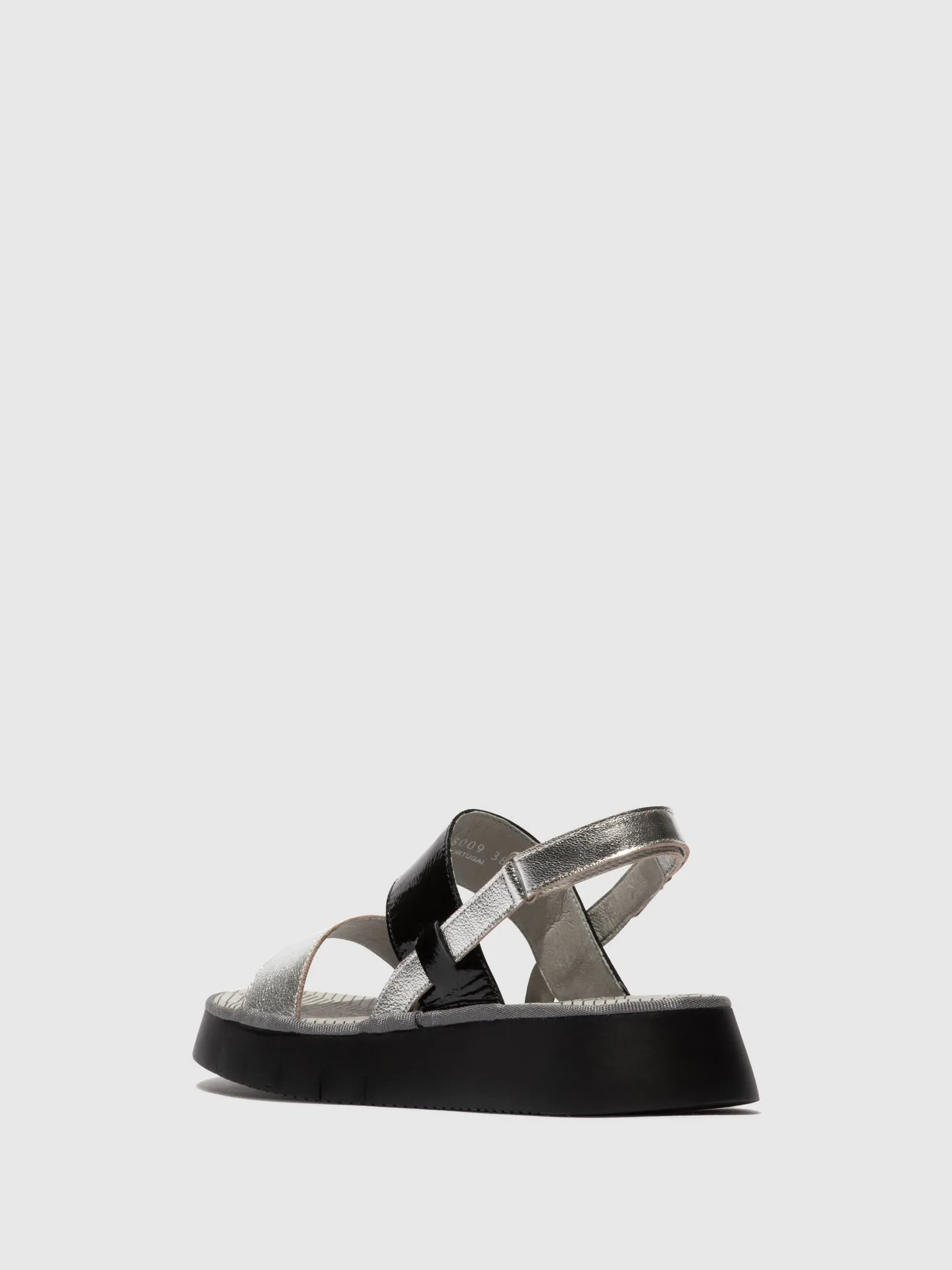 Sling-Back Sandals CURA318FLY SILVER/BLACK