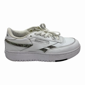 Stretch Woven Collar Shoes Sneakers By Reebok In White, Size:8.5