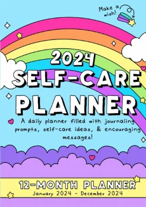 (Small A5 Size!) 2024 Self-Care Planner