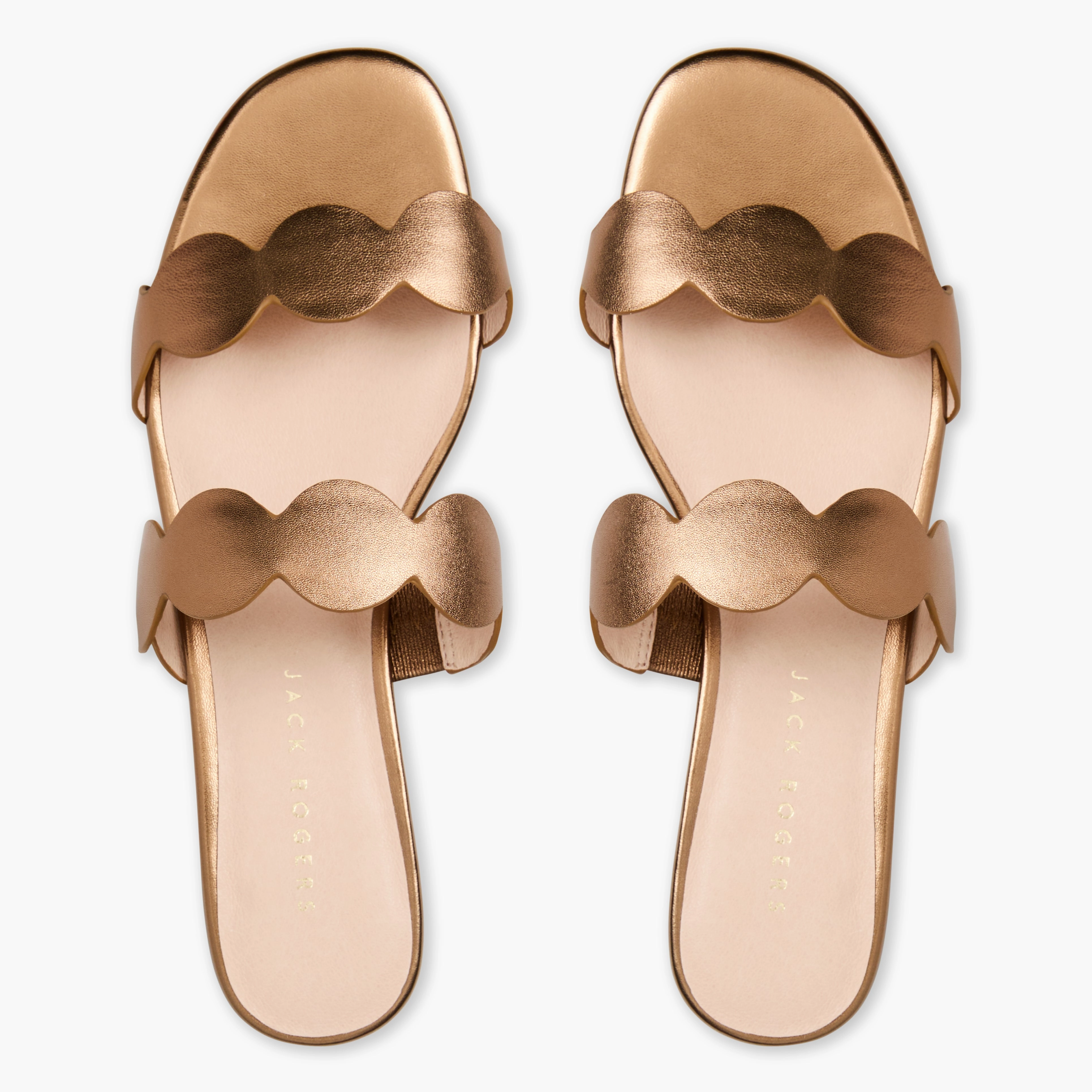Casual Flip-flops Chic Straps Greglen Leather Flat Slide