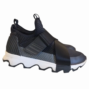 Sleek Profile Light Mesh Shoes Sneakers By Sorel In Black, Size:7