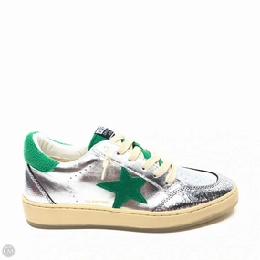 Shoes Sneakers By Vintage Havana In Green & Silver, Size: 11 EVA