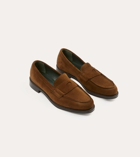 Classic Padding Bold Path Snuff Suede Charles Goodyear Welted Penny Loafer