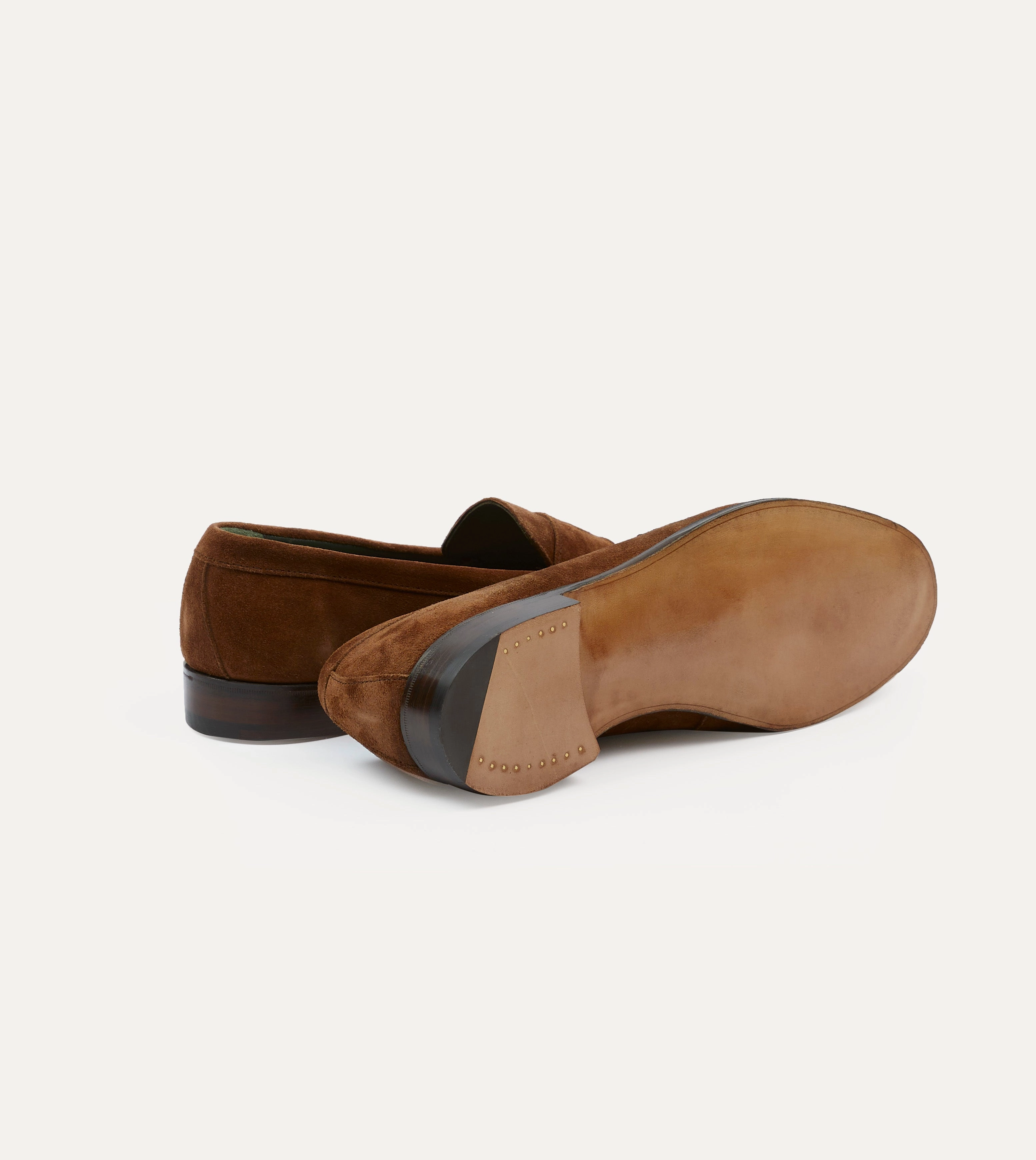 Snuff Suede Charles Mk II Goodyear Welted Penny Loafer True Path Lane Hold Power