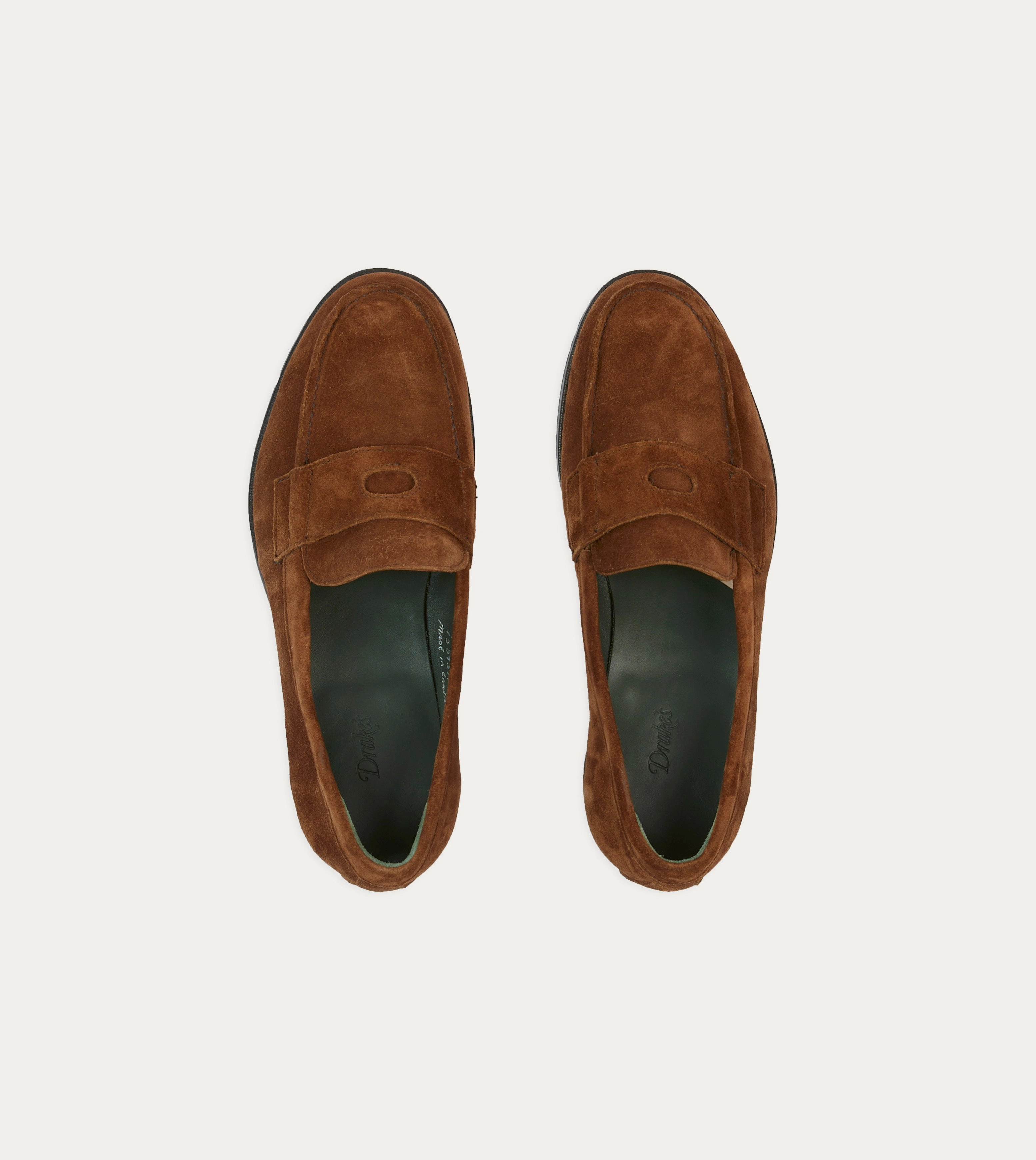 Clean Texture Path Safe Snuff Suede Charles Mk II Goodyear Welted Penny Loafer