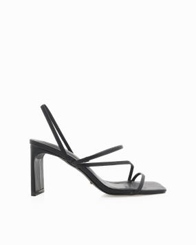 GENNA - BLACK Lace Up