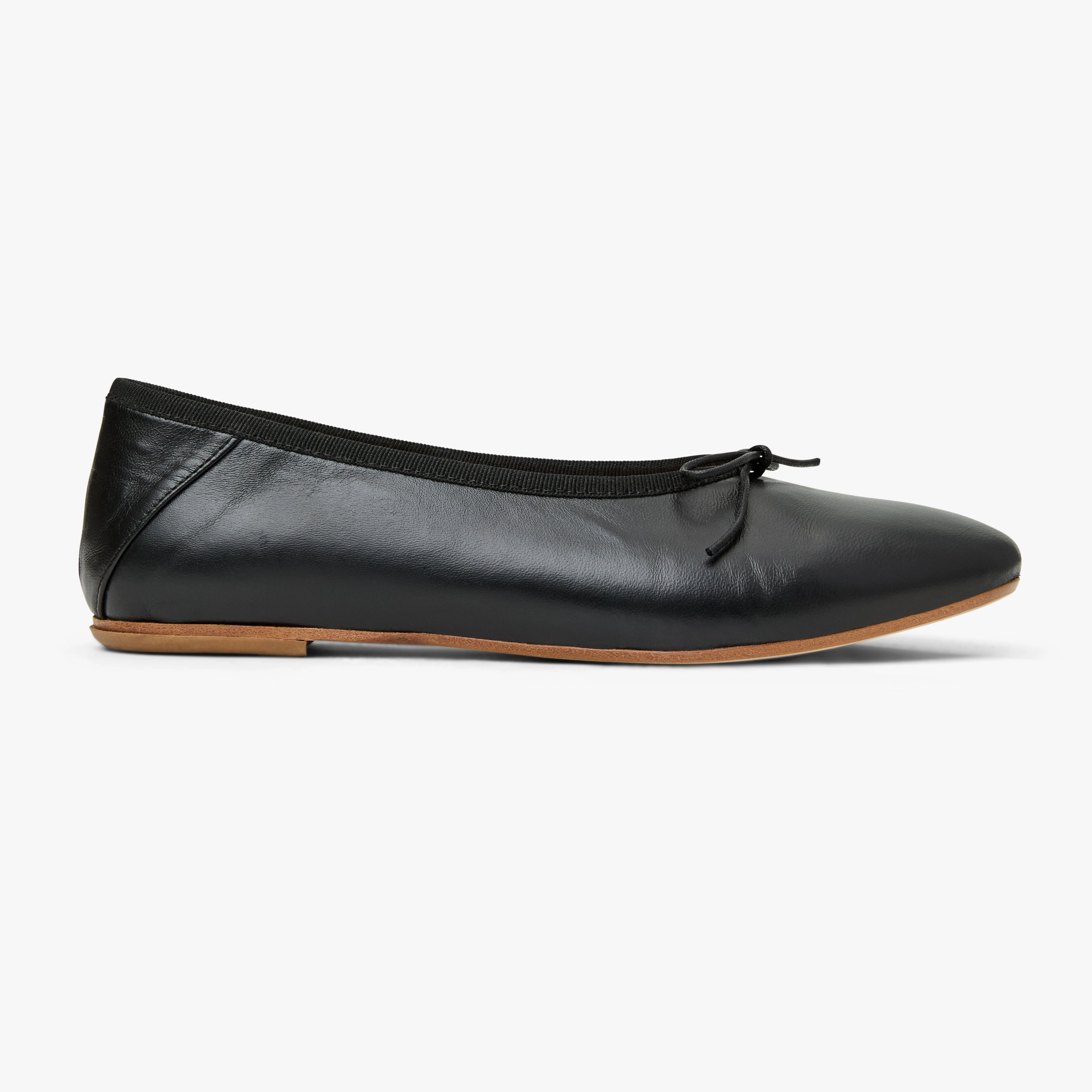 Carlotta Italian Leather Ballet Flat Shore Glow Forest Glow