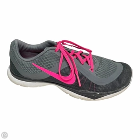 Shoes Sneakers By Nike In Grey & Pink, Size: 8 Dynamic Traction Pattern Light   Weight Design