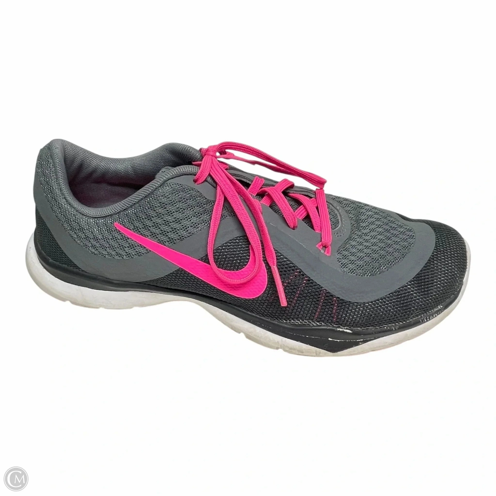 Shoes Sneakers By Nike In Grey & Pink, Size: 8 Dynamic Traction Pattern Light   Weight Design