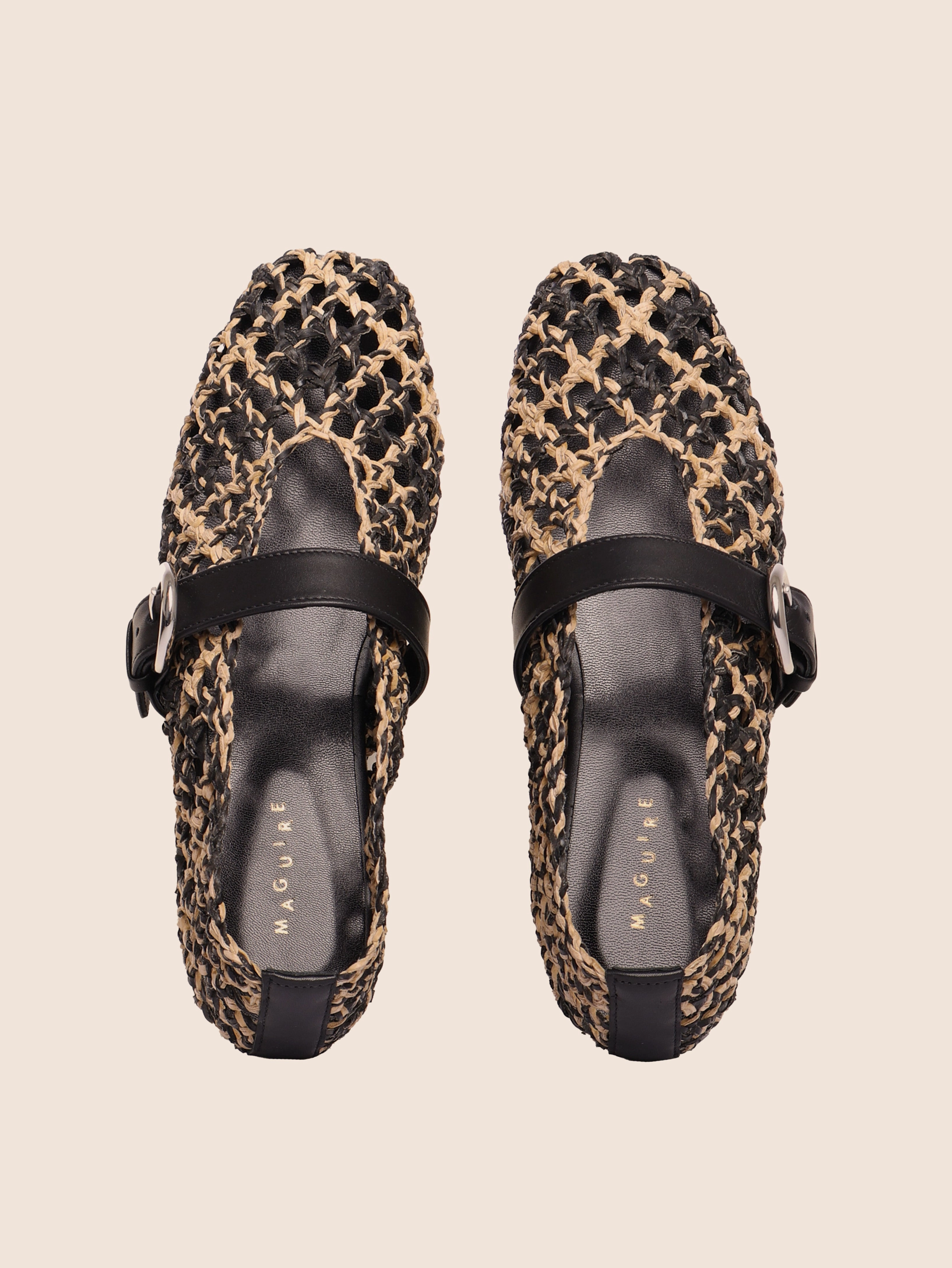 Forest Glow Aveiro Natural Woven Ballerina