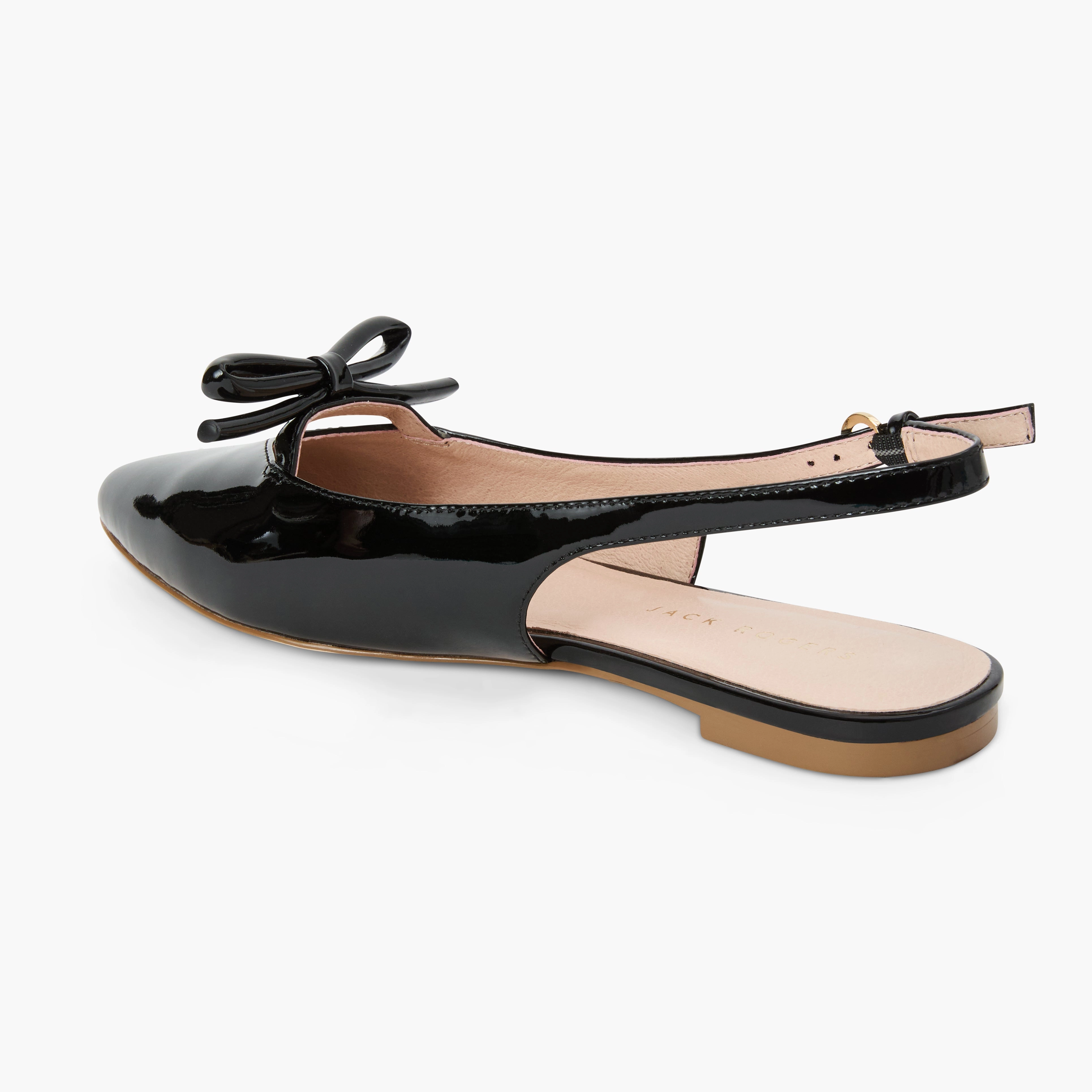 Lennox Leather Slingback Flat Show Glow Energy Lift