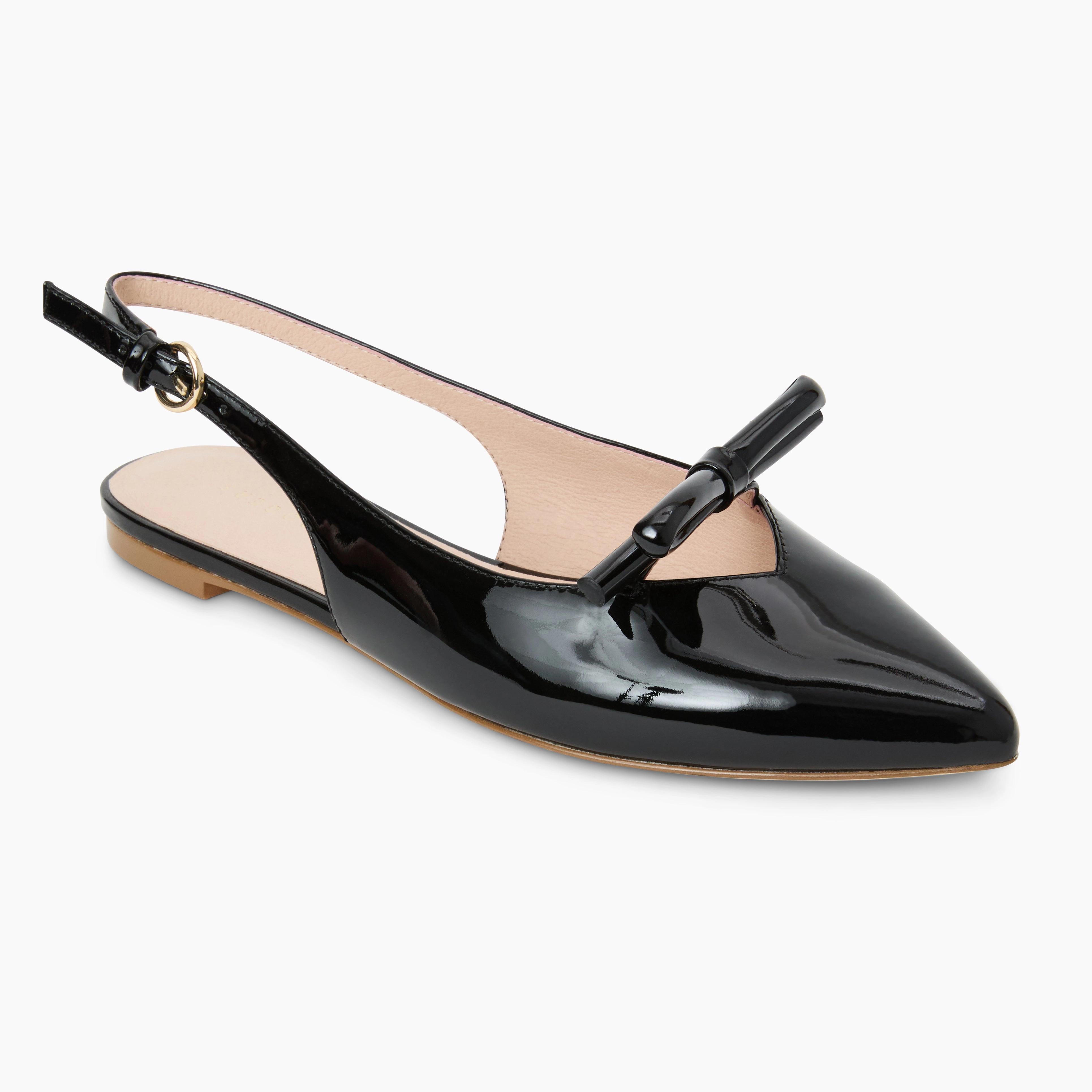 Shore Glow Lennox Leather Slingback Flat