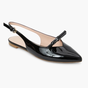 Shore Glow Lennox Leather Slingback Flat